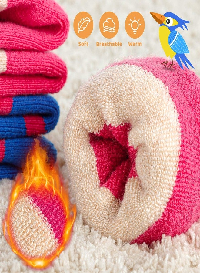 Ozaiic Merino Wool Ski Socks Kids 2 Pairs, Winter Warm Knee High Snowboarding Thermal Skating Socks for Boys Girls Toddlers - Image 2